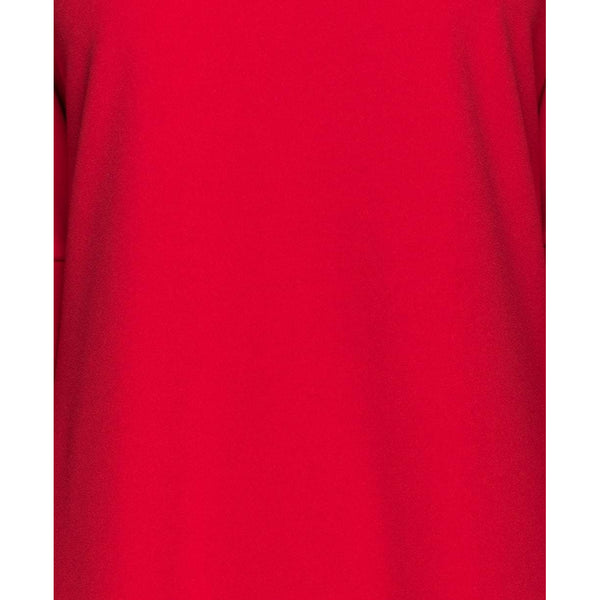 κόκκινη τουνίκ φόρεμα με bell μανίκια